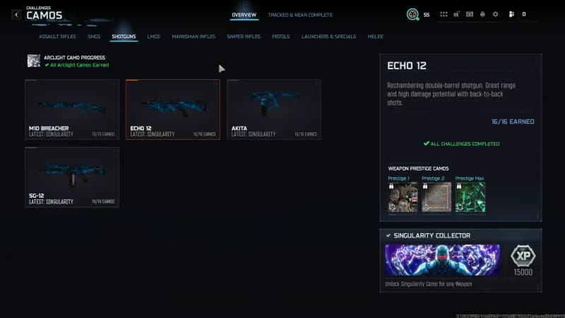 💥 BO7 💥 30x Singularity Camo💠 Prestige 1 ⭐ Level 55 🎖️ 450 Camos 🛠️ Handmade Legit ⚔️ All Guns Unlocked 👥 10 Ops 💻 Steam/Battle.net/PSN/Xbox image 4