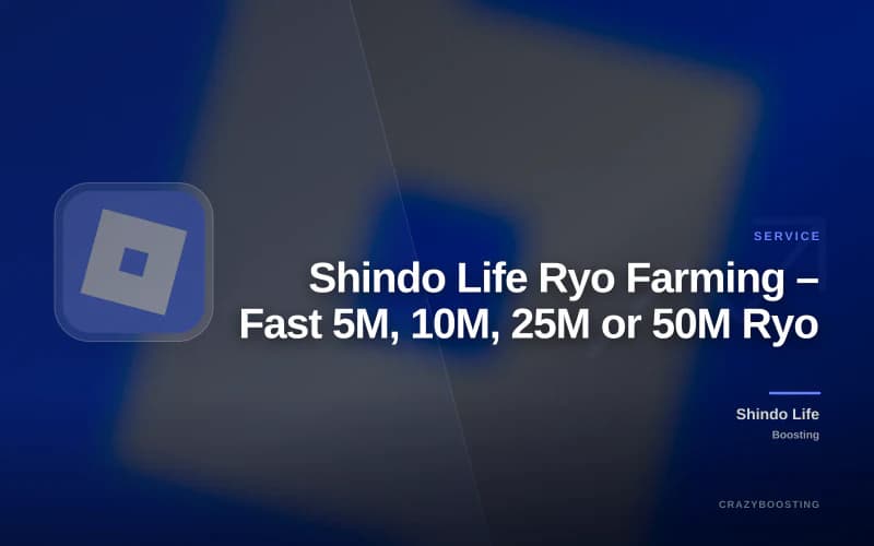 Shindo Life Ryo Farming – Fast 5M, 10M, 25M or 50M Ryo