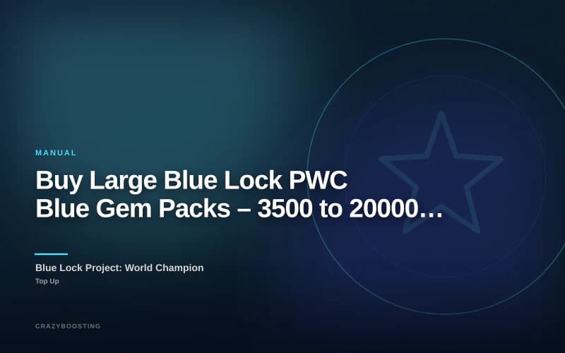 Buy Large Blue Lock PWC Blue Gem Packs – 3500 to 20000 Gems