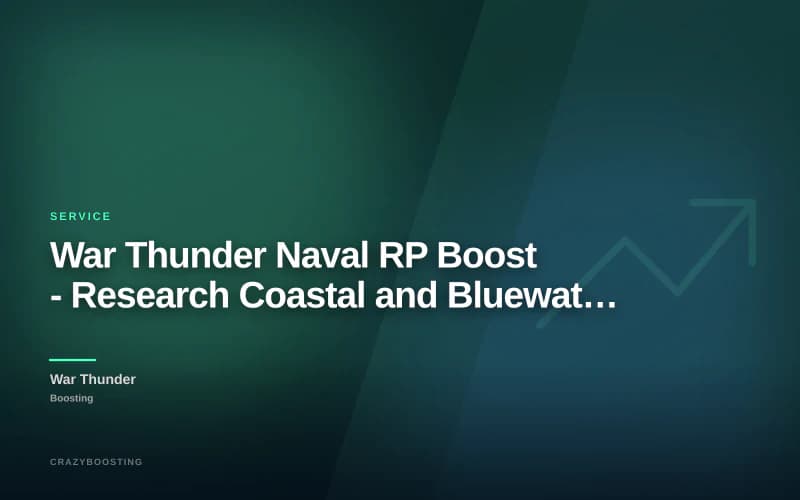 War Thunder Naval RP Boost - Research Coastal and Bluewater Fleets