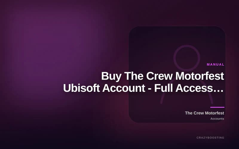 Buy The Crew Motorfest Ubisoft Account - Full Access & Changeable Details