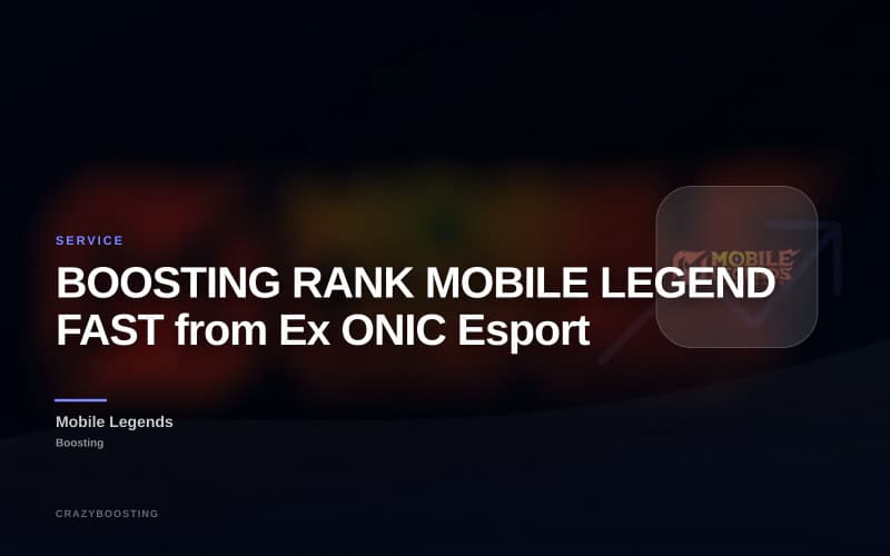 BOOSTING RANK MOBILE LEGEND FAST from Ex ONIC Esport