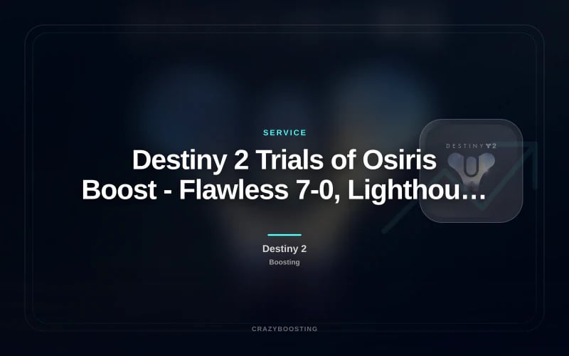 Destiny 2 Trials of Osiris Boost - Flawless 7-0, Lighthouse & Engram Farm PC PS Xbox