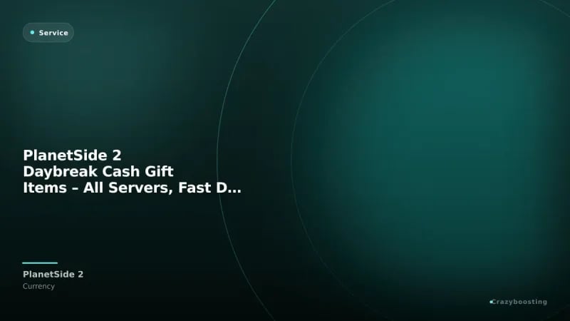 PlanetSide 2 Daybreak Cash Gift Items – All Servers, Fast Delivery, PC