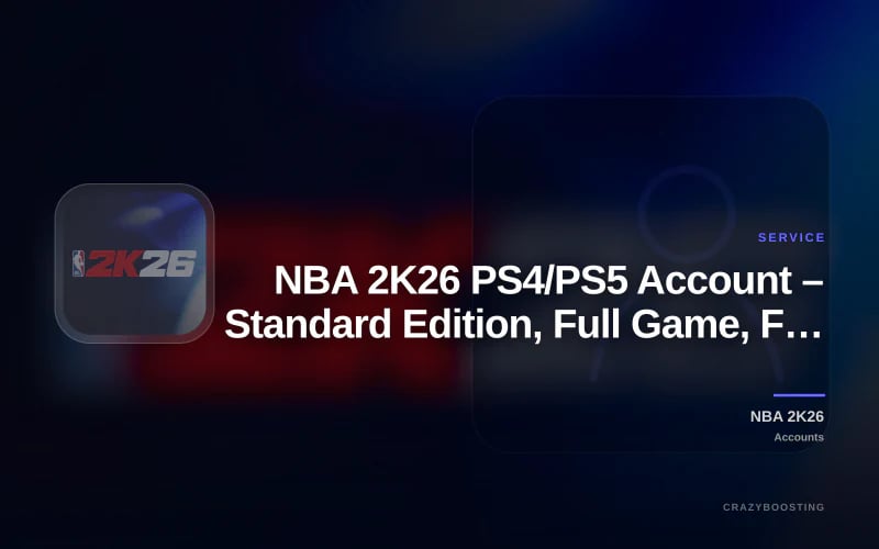 NBA 2K26 PS4/PS5 Account – Standard Edition, Full Game, Fast Delivery