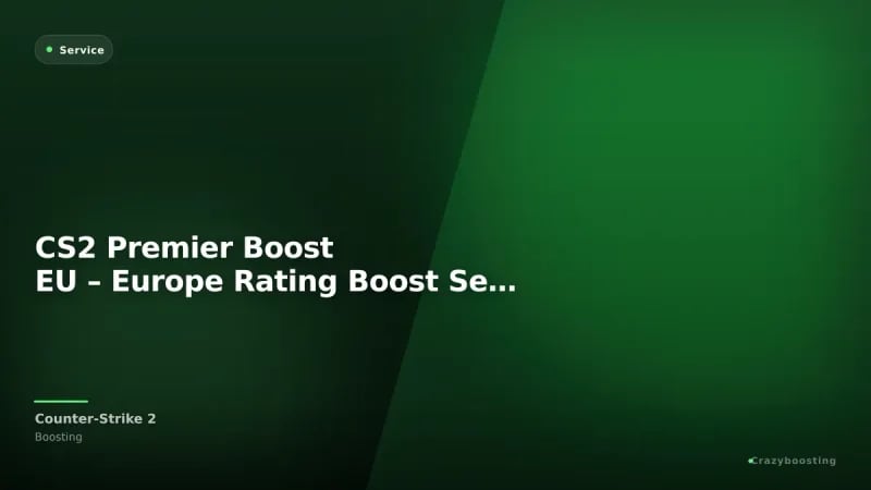 CS2 Premier Boost EU – Europe Rating Boost Service