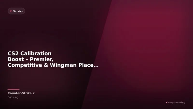 CS2 Calibration Boost – Premier, Competitive & Wingman Placement Matches