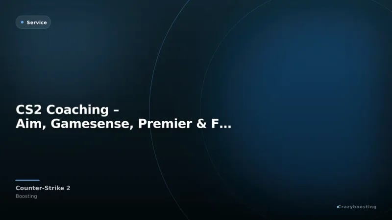 CS2 Coaching – Aim, Gamesense, Premier & FACEIT Training