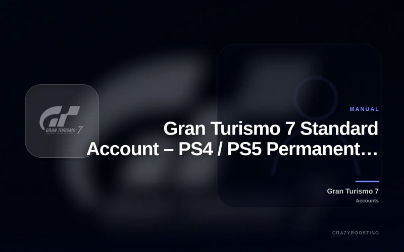 Gran Turismo 7 Standard Account – PS4 / PS5 Permanent Access