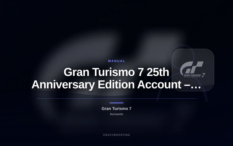 Gran Turismo 7 25th Anniversary Edition Account – PS4 / PS5