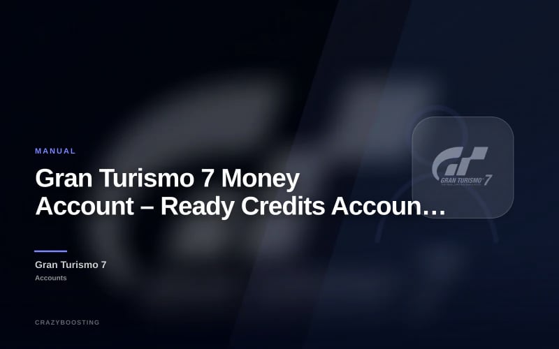 Gran Turismo 7 Money Account – Ready Credits Account for PS4 / PS5