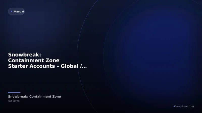 Snowbreak: Containment Zone Starter Accounts – Global / Asia / EU / NA
