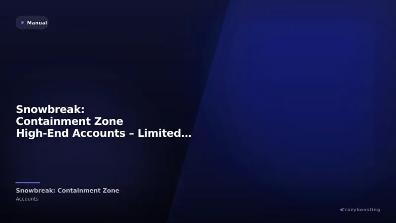Snowbreak: Containment Zone High-End Accounts – Limited Characters, Skins & Weapons
