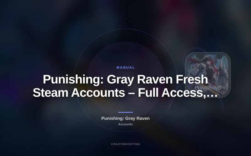 Punishing: Gray Raven Fresh Steam Accounts – Full Access, Original Email