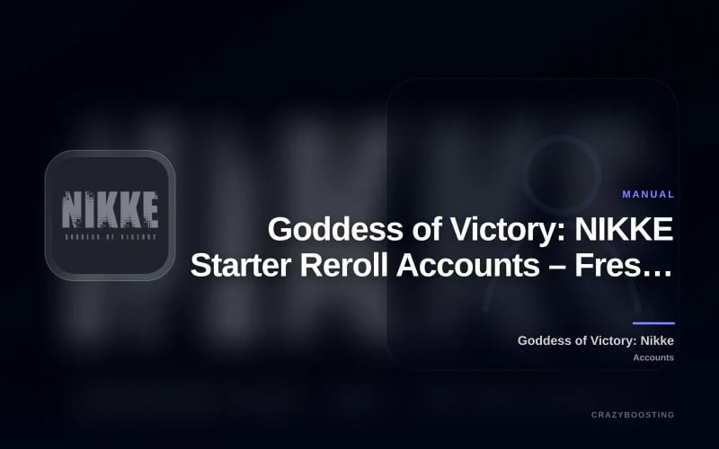 Goddess of Victory: NIKKE Starter Reroll Accounts – Fresh Accounts with Diamonds, Tickets & SSR Units