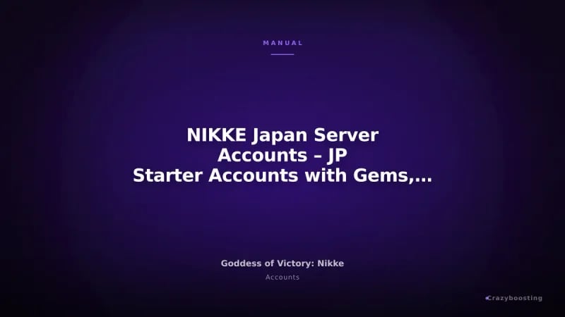 NIKKE Japan Server Accounts – JP Starter Accounts with Gems, Tickets & SSR Units