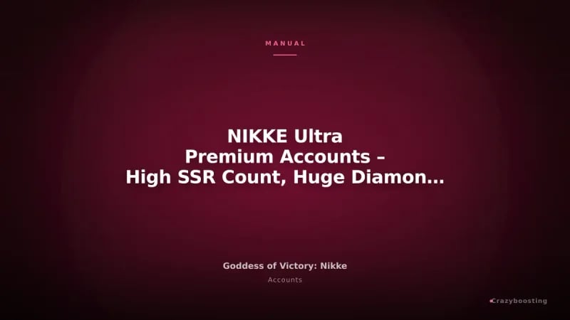 NIKKE Ultra Premium Accounts – High SSR Count, Huge Diamonds & 1000+ Draw Options