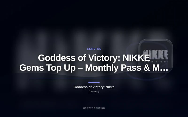 Goddess of Victory: NIKKE Gems Top Up – Monthly Pass & Medium Gem Packs
