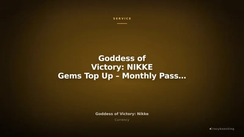 Goddess of Victory: NIKKE Gems Top Up – Monthly Pass & Medium Gem Packs