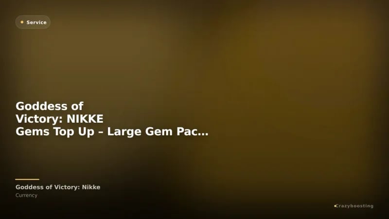 Goddess of Victory: NIKKE Gems Top Up – Large Gem Packs for Premium Summons