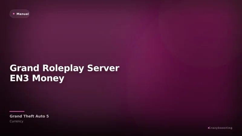 Grand Roleplay Server EN3 Money