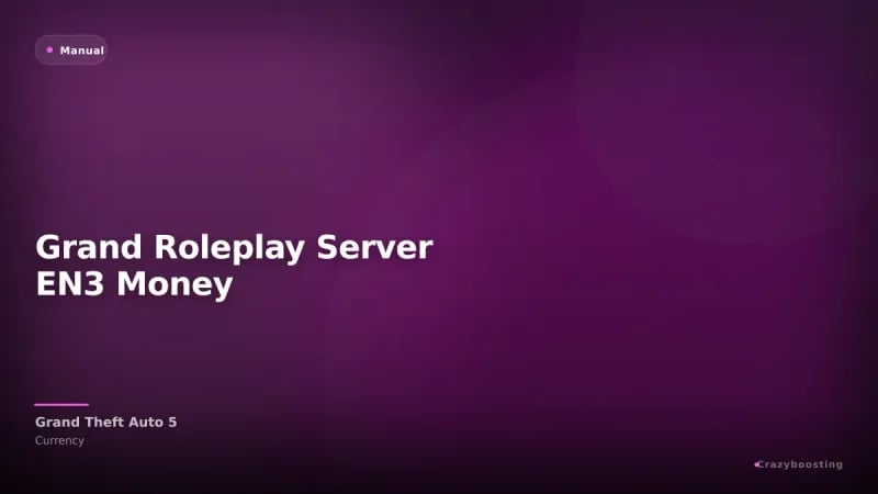 Grand Roleplay Server EN3 Money