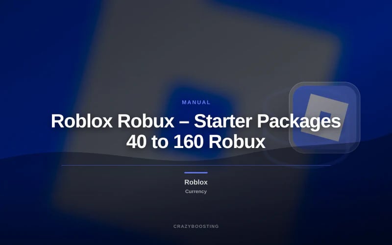 Roblox Robux – Starter Packages 40 to 160 Robux