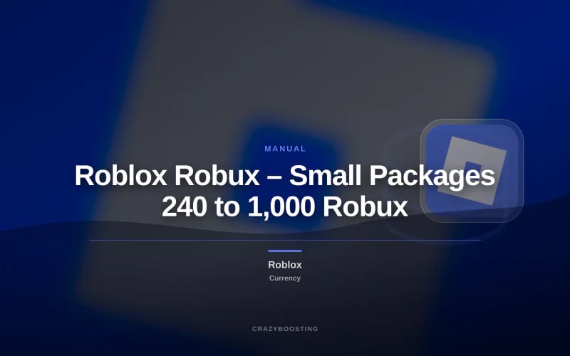 Roblox Robux – Small Packages 240 to 1,000 Robux