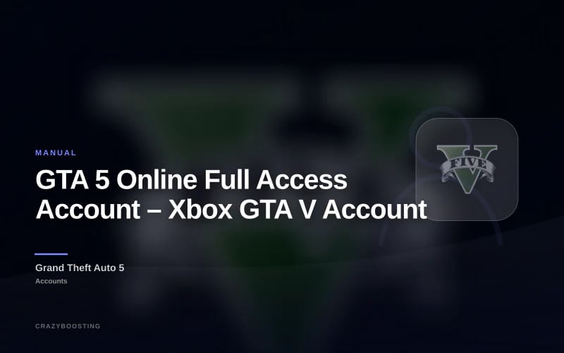 GTA 5 Online Full Access Account – Xbox GTA V Account