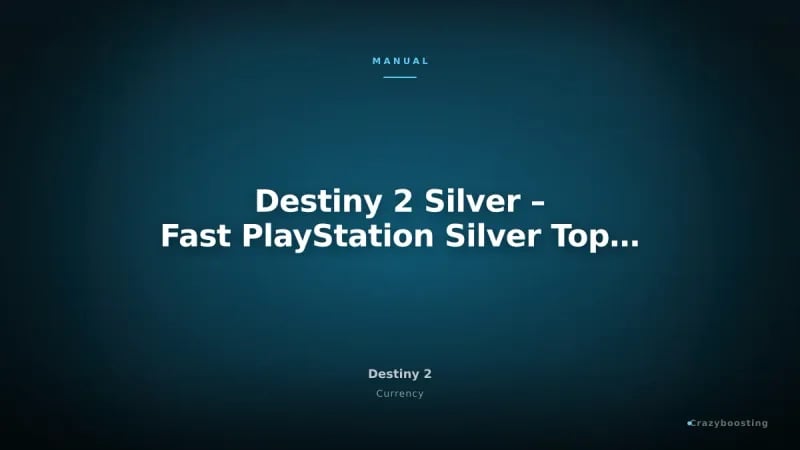 Destiny 2 Silver – Fast PlayStation Silver Top-Up