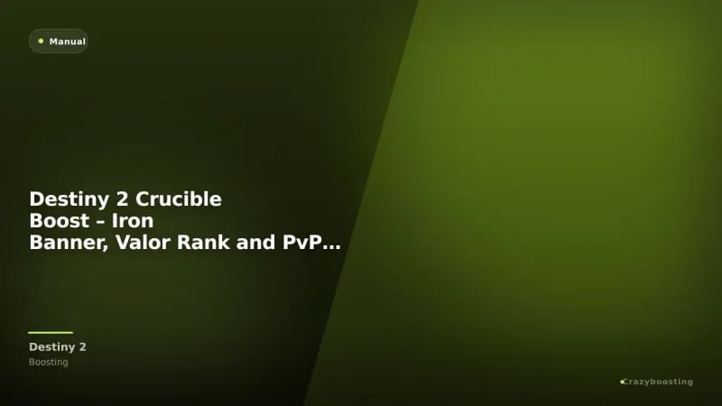 Destiny 2 Crucible Boost – Iron Banner, Valor Rank and PvP Rewards