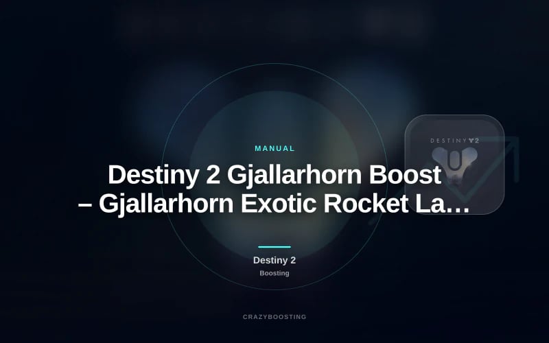 Destiny 2 Gjallarhorn Boost – Gjallarhorn Exotic Rocket Launcher + Catalyst