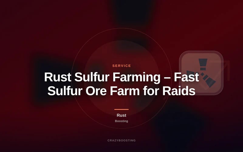 Rust Sulfur Farming – Fast Sulfur Ore Farm for Raids