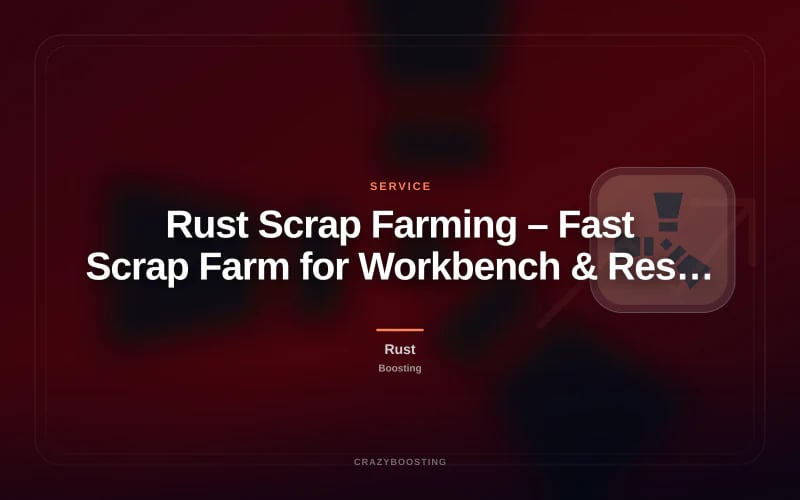 Rust Scrap Farming – Fast Scrap Farm for Workbench & Research