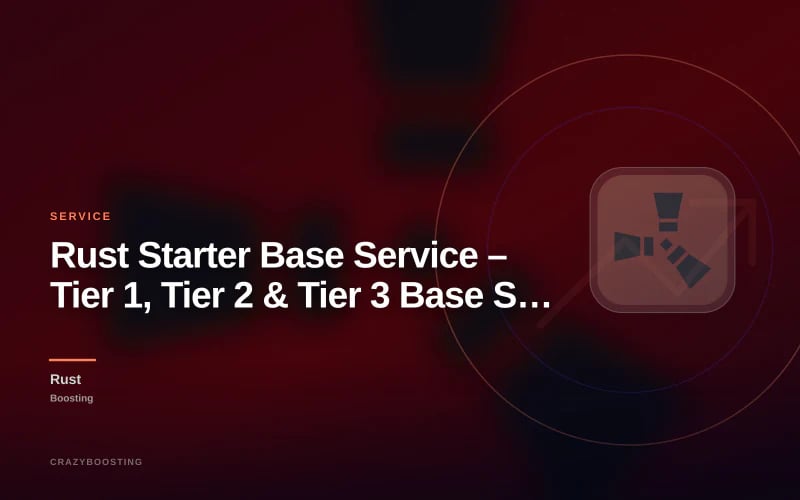 Rust Starter Base Service – Tier 1, Tier 2 & Tier 3 Base Setup