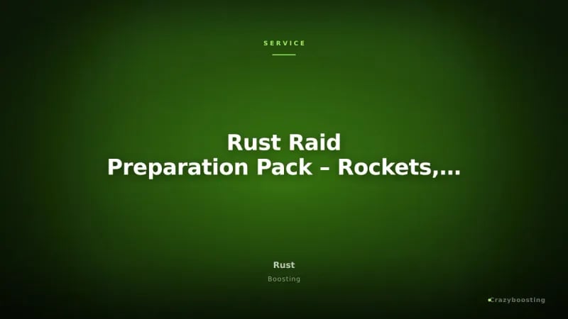 Rust Raid Preparation Pack – Rockets, C4, Ammo & Weapons