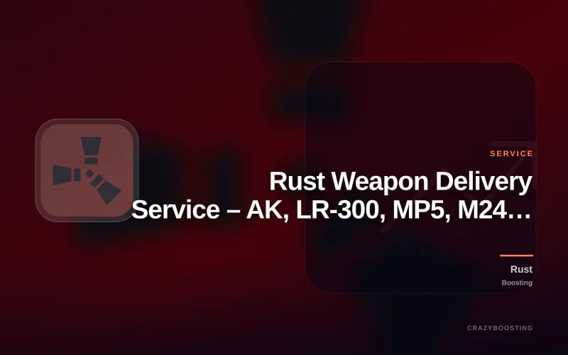 Rust Weapon Delivery Service – AK, LR-300, MP5, M249, L96 & More