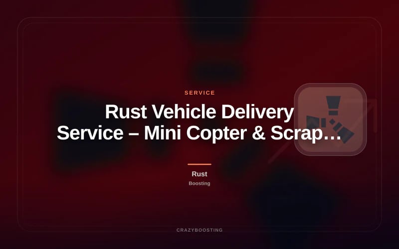 Rust Vehicle Delivery Service – Mini Copter & Scrap Transport Helicopter