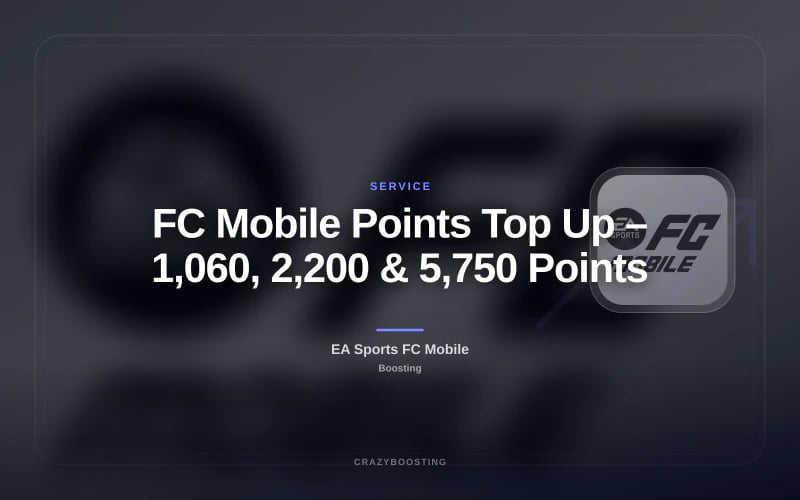 FC Mobile Points Top Up – 1,060, 2,200 & 5,750 Points