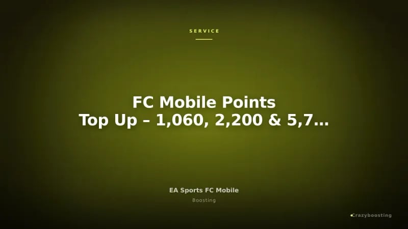 FC Mobile Points Top Up – 1,060, 2,200 & 5,750 Points