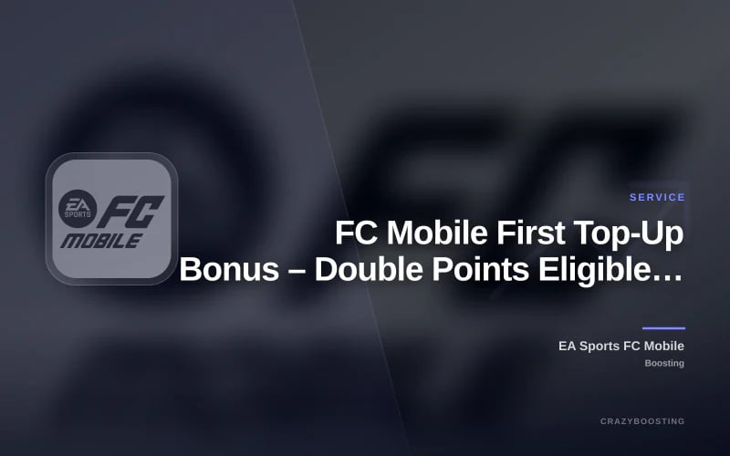 FC Mobile First Top-Up Bonus – Double Points Eligible Packages