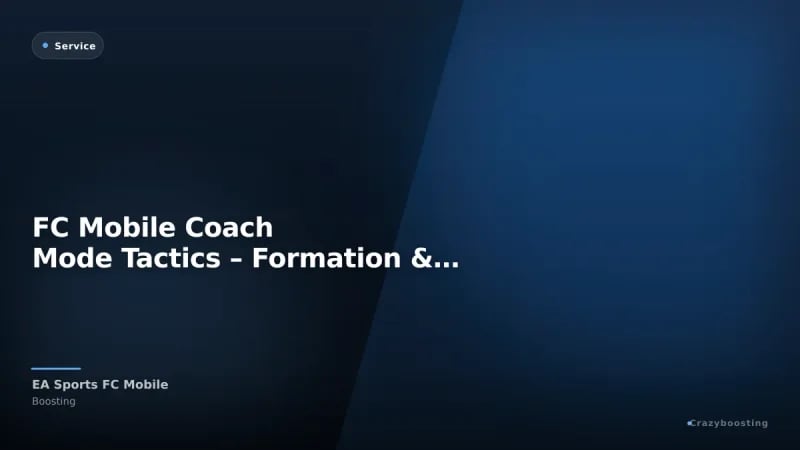 FC Mobile Coach Mode Tactics – Formation & Strategy Setup