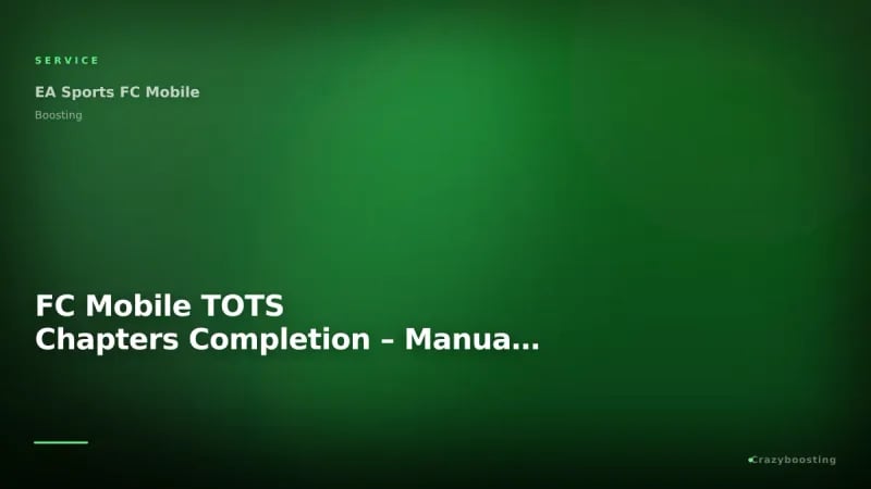 FC Mobile TOTS Chapters Completion – Manual Event Progress