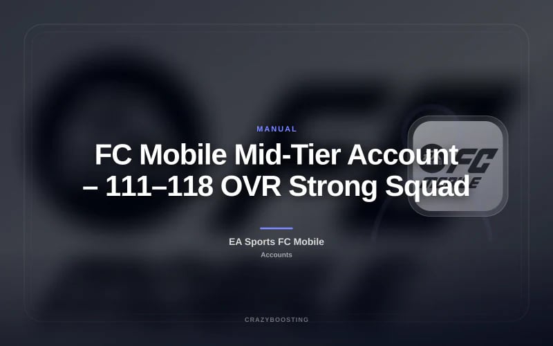 FC Mobile Mid-Tier Account – 111–118 OVR Strong Squad