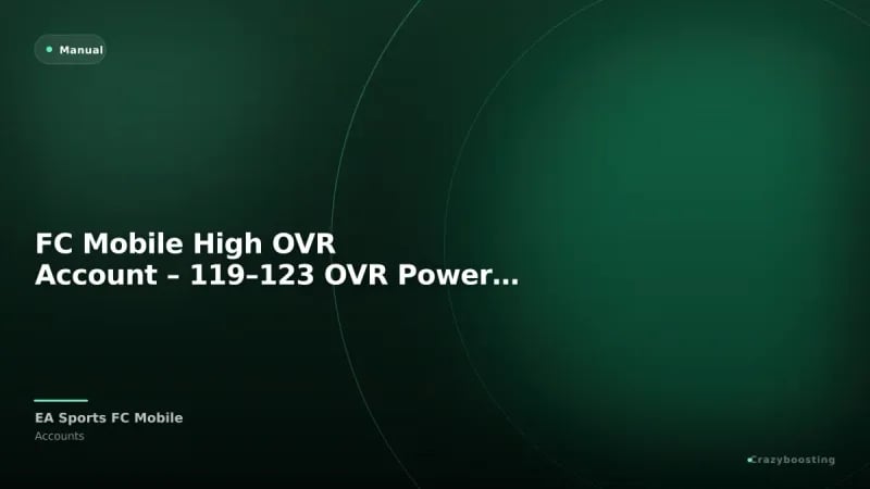 FC Mobile High OVR Account – 119–123 OVR Powerful Team
