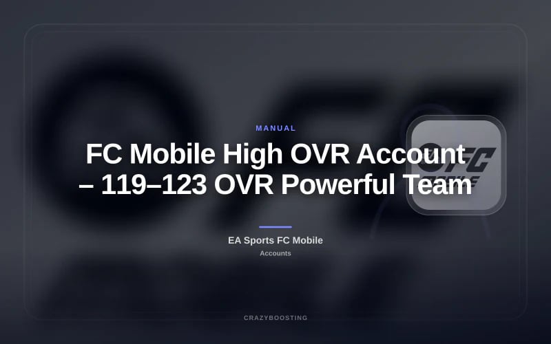 FC Mobile High OVR Account – 119–123 OVR Powerful Team
