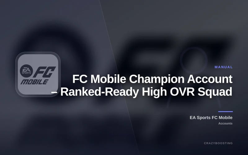 FC Mobile Champion Account – Ranked-Ready High OVR Squad