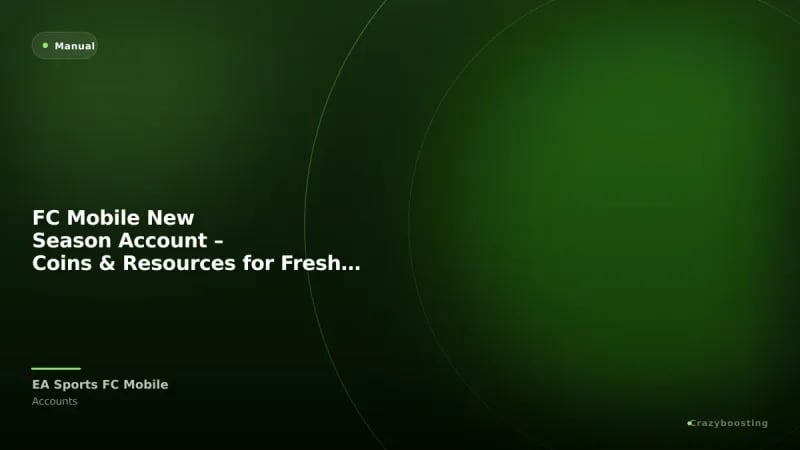 FC Mobile New Season Account – Coins & Resources for Fresh Team Building