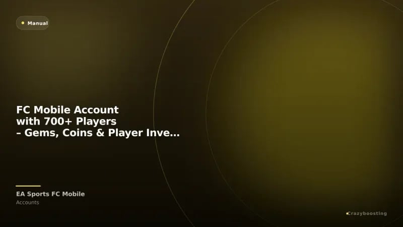 FC Mobile Account with 700+ Players – Gems, Coins & Player Inventory