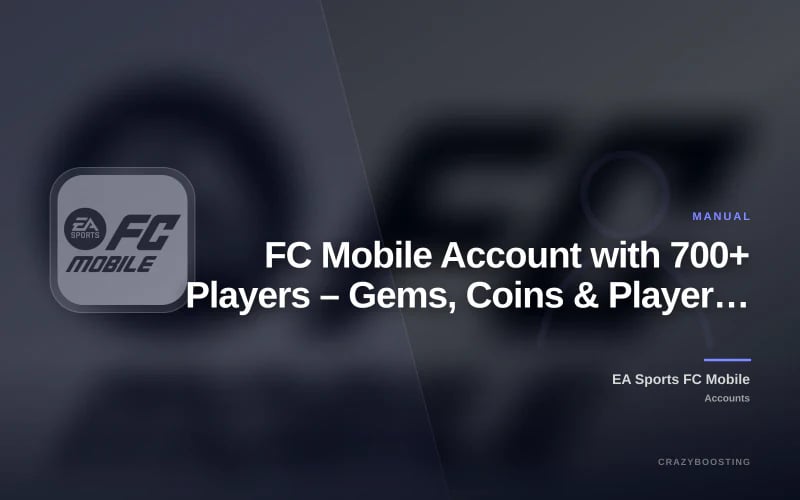 FC Mobile Account with 700+ Players – Gems, Coins & Player Inventory